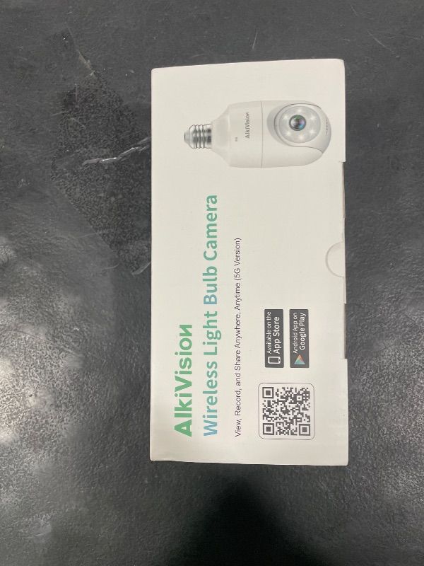 Photo 1 of 2K Light Bulb Security Camera - 5G&2.4GHz Dual Bands 360° Motion Detection Cameras for Home Security, Full-Color Night Vision, Auto Tracking, Siren Alarm, 24/7 Recording