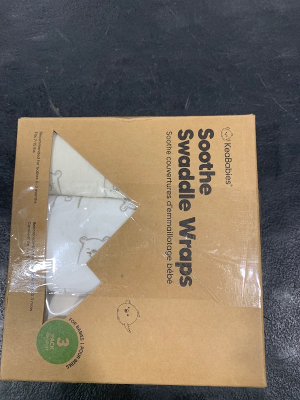 Photo 1 of 3-Pack Organic Baby Swaddle Sleep Sacks - Swaddles for Newborns, Infant 0-3 Months, Baby Girls, Boys, Soft & Snug Newborn Sleep Sack, Nursery Swaddling Blankets (Bumble Bear)