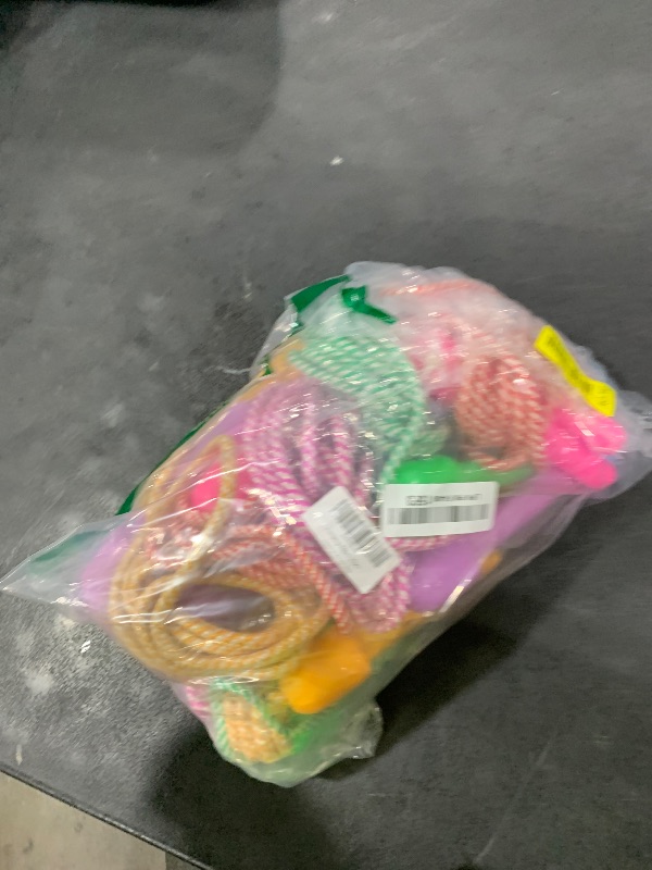 Photo 1 of 10 Pack Kids Jump Rope, Colorful Nylon Skipping Ropes for Children, 7.87FT Adjustable Length, 5.51IN Handles, Lightweight Skipping Ropes Set for Indoor & Outdoor Play Fitness School Activities