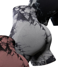 Photo 1 of 1 pcs********* OVESPORT Workout Shorts for Women Scrunch Butt Lifting High Waisted Yoga Gym Seamless Booty Biker Shorts greyyyyy