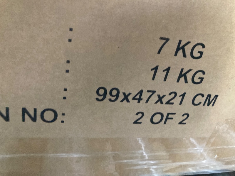 Photo 1 of *****BOX 2 OF 2*******PARTIAL SET******** Armen Living Elodie Grey Concrete and Dark Grey Oak Rectangle Coffee Table