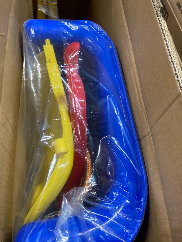 Photo 1 of ***The color may vary****
JUGAAD LIFE Toddler Swing Seat High Back Full Bucket Baby Swing with Coated Chain Pinch Protection and Carabiners for Easy Install Swing Sets for Outside Outdoor Playsets - Blue