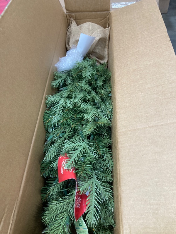 Photo 1 of ***No size***
National Tree Company Pre-lit Artificial Christmas Tree | Includes Pre-strung White Lights and Stand | Carolina Pine Slim