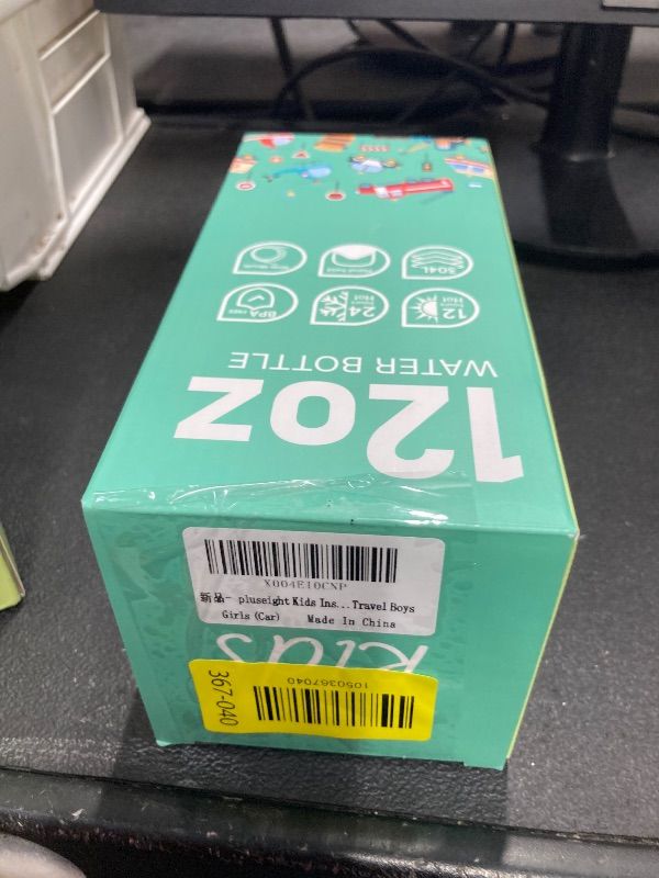 Photo 1 of ****Factory Seal****
pluseight Kids Insulated Water Bottle with Straw Lid, 12 oz BPA-FREE Double Wall Vacuum Tumbler 18/8 Stainless Steel Leak Proof Kids Cups with Straw for School Travel Boys Girls (Car)