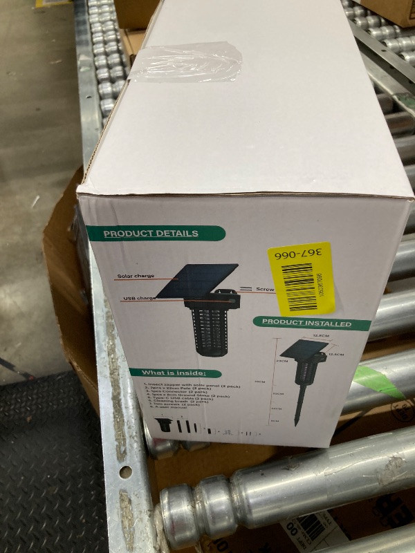 Photo 1 of ****Factory Seal****
Solar Powered Bug Zapper Light 2 Pack Waterproof Outdoor Mosquito Killer Lamp Auto On/Off Cordless Garden Mosquito Zapper