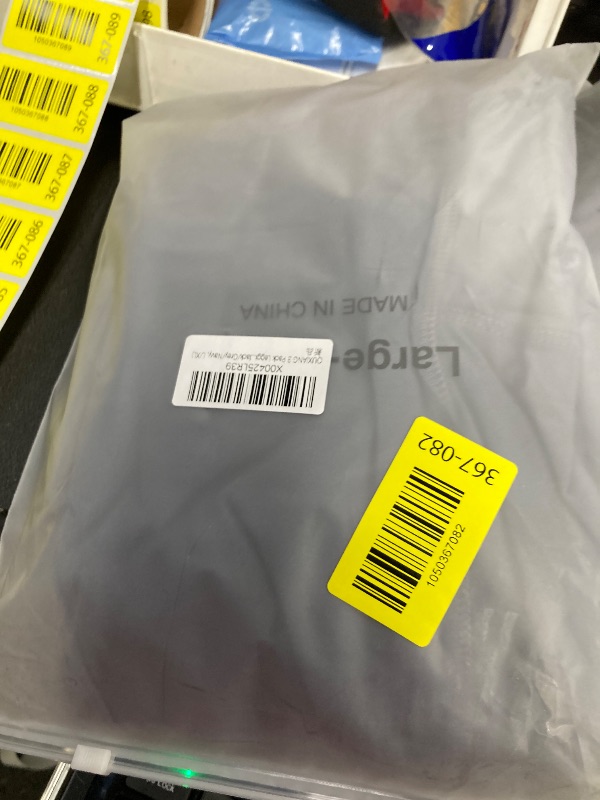 Photo 1 of Pack High Waisted Leggings for Women No See Through Yoga Pants Tummy Control Leggings for Workout Running Buttery Soft (Pocket Black/Grey/Navy, L/XL)