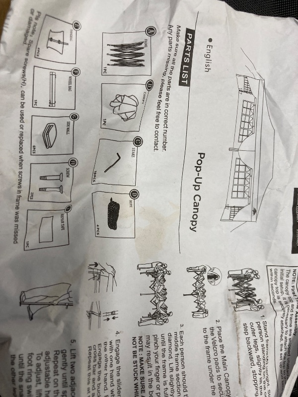 Photo 1 of ***MISSING PARTS/SIDE WALLS PARTS ONLY***COBIZI 10X20 Pop up Canopy Tent with 6 Removable Side Walls Heavy Duty,Waterproof Adjustable Outdoor Event Party tent Parties,Commercial Instant