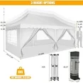 Photo 1 of ***MISSING PARTS/SIDE WALLS PARTS ONLY***COBIZI 10X20 Pop up Canopy Tent with 6 Removable Side Walls Heavy Duty,Waterproof Adjustable Outdoor Event Party tent Parties,Commercial Instant