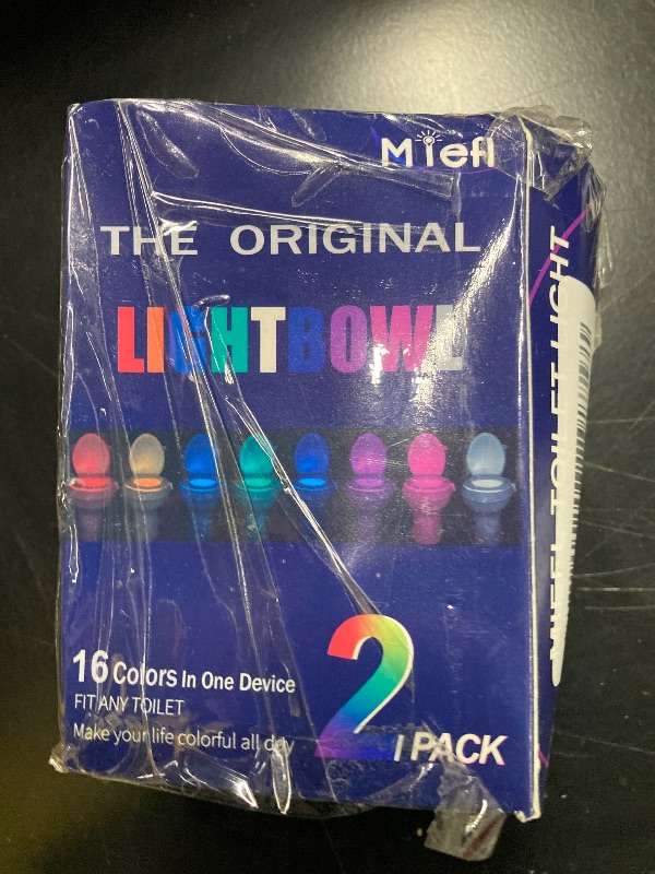 Photo 1 of 1 Pack MIEFL Toilet Light Motion Sensor 16 Colors Changing (1 Pack), LED Glow Bowl Inside Toilet Light, Smart Night Light for Bathroom, Cool & Funny Ideal Gifts for Dad Teen Boys Girls Men Women
