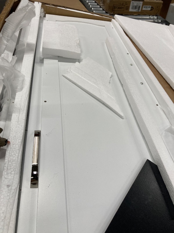 Photo 1 of ***used+ minor damage ****kepptory 47” Pantry Cabinet, Kitchen Pantry Storage Cabinet with Doors and Adjustable Shelves,Freestanding Buffet Cupboards Sideboard for Living Room and Dinning Room (White)