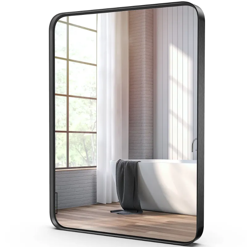 Photo 1 of ***The model may vary****
EDX Bathroom Mirror 24"x 36" Wall Mirror with Rectangular Metal Frame, Black