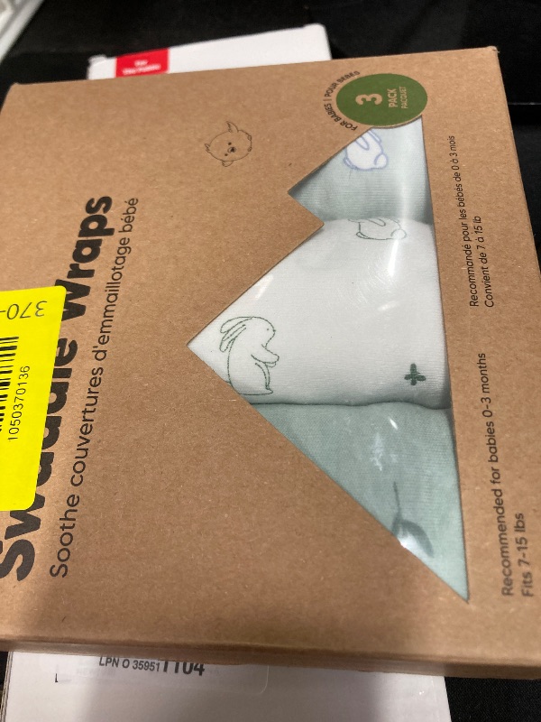Photo 1 of -Pack Organic Baby Swaddle Sleep Sacks - Swaddles for Newborns, Infant 0-3 Months, Baby Girls, Boys, Soft & Snug Newborn Sleep Sack, Nursery Swaddling Blankets (Bunnies)
