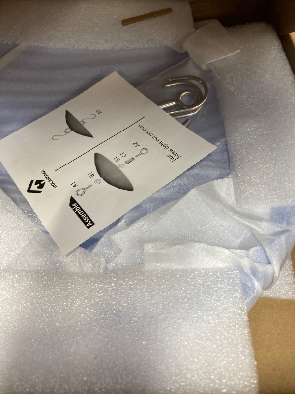 Photo 1 of 10" Glass Rain Cover for Wild Bird Feeder Outdoors - Weather Guard Hook Hanging - Protective Dome Baffle - Blue (Dia. 25CM)