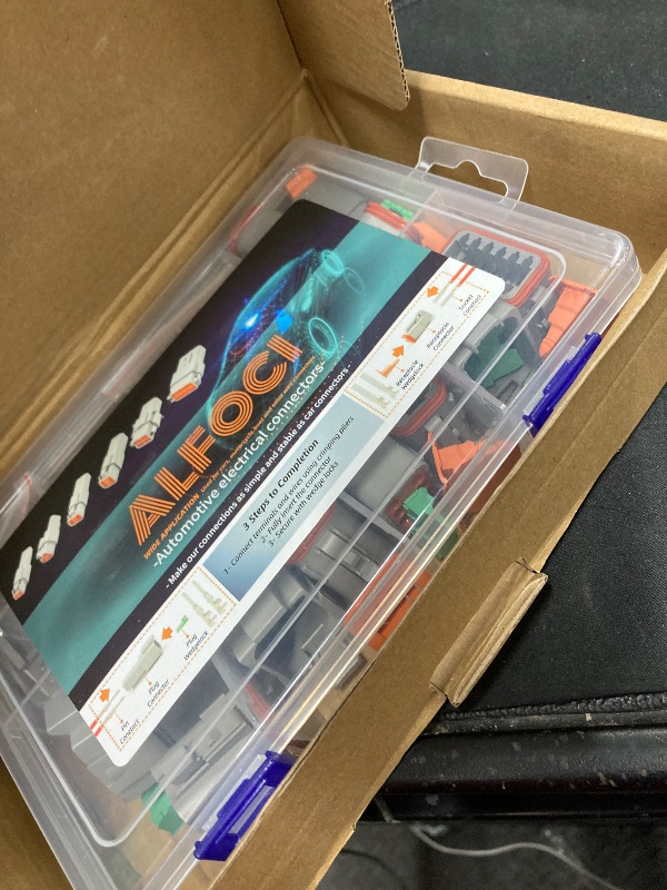 Photo 1 of PCS Deutsch Connector Kit, DT 2 3 4 6 8 12 Pin Connectors, IP67 Waterproof Electrical Connectors Plug with Size 16 Stamped Contacts for Car Truck Boat (2SETS 215PCS)