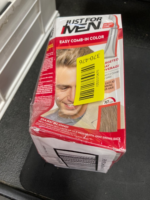 Photo 1 of ***Seal factory***
Just For Men Easy Comb-In Color Mens Hair Dye, Easy No Mix Application with Comb Applicator - Dark Blond, A-15, Pack of 3