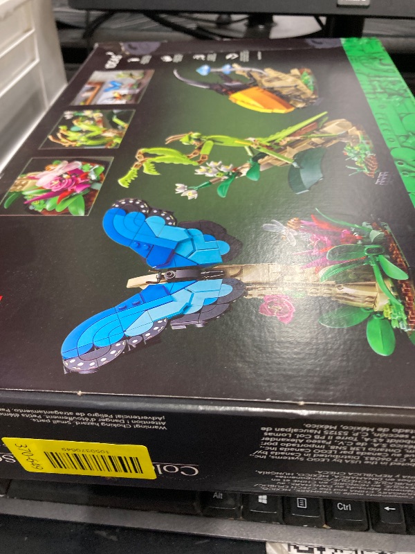 Photo 1 of ***
LEGO Ideas The Insect Collection, Fun Gift for Nature Lovers, with Life-Size Blue Morpho Butterfly, Hercules Beetle and Chinese Mantis Display Models, Bug Building Set and Nature Décor, 21342