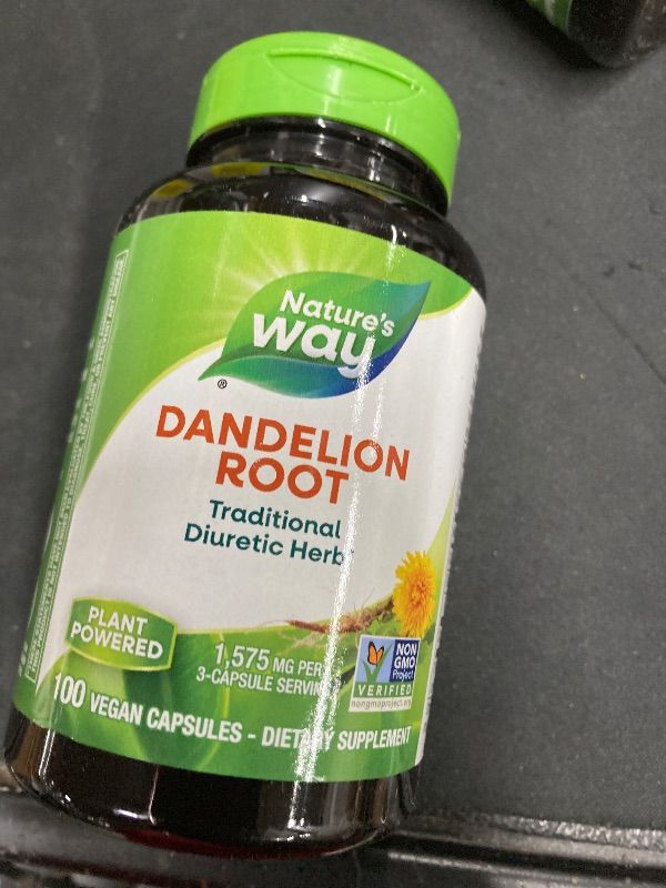 Photo 1 of **7/31/2029**DANDELION ROOT 525mg 100 Vegan Capsules