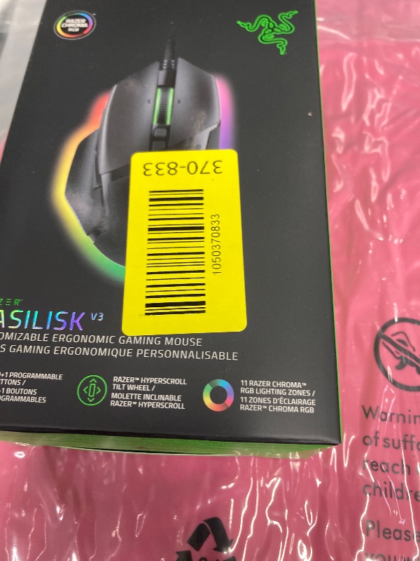 Photo 1 of ***Factory Seal****
Razer Basilisk V3 - Ergonomic Wired Gaming Mouse