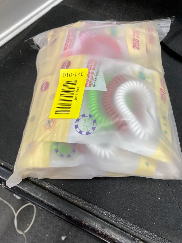 Photo 1 of Pack Mosquito Repellent Bracelets, Individually Wrapped DEET-Free Insect & Bug Repellent Wristbands with Pcs Mosquito Repellent Stickers for Kids & Adults Outdoor Camping Fishing Traveling