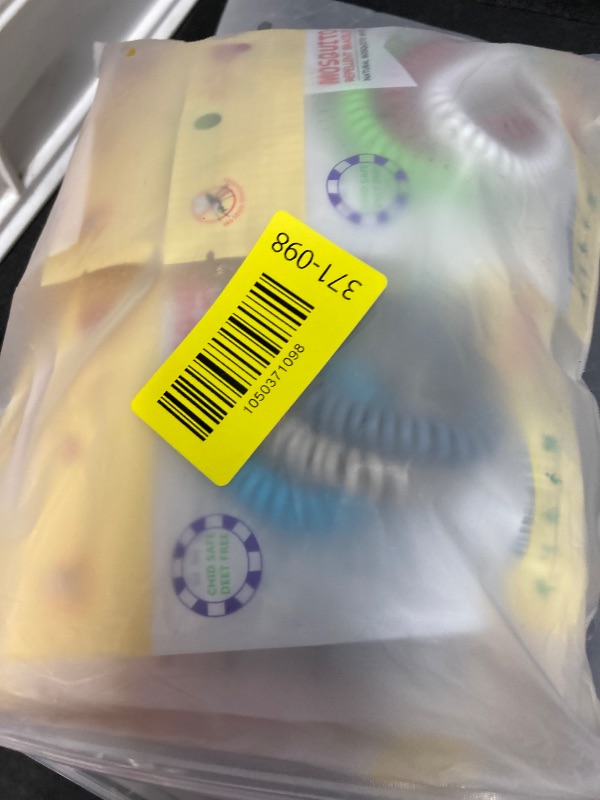 Photo 1 of Pack Mosquito Repellent Bracelets, Individually Wrapped DEET-Free Insect & Bug Repellent Wristbands with Pcs Mosquito Repellent Stickers for Kids & Adults Outdoor Camping Fishing Traveling