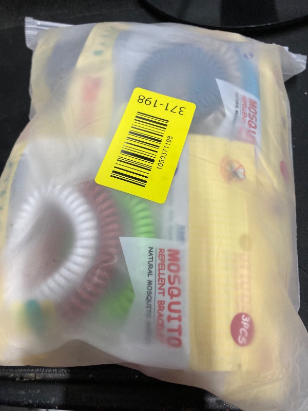 Photo 1 of Pack Mosquito Repellent Bracelets, Individually Wrapped DEET-Free Insect & Bug Repellent Wristbands with Pcs Mosquito Repellent Stickers for Kids & Adults Outdoor Camping Fishing Traveling