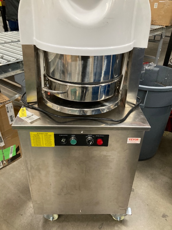Photo 1 of ***PARTS ONLY***VEVOR Dough Divider,20PCS Electric Dough Divider Machine,2.12oz-9.17oz Equal Dough Press Dough Cutting with 304 SS Tray and Copper Motor Divider for Bakery,Restaurant,Commercial Food Preparation
