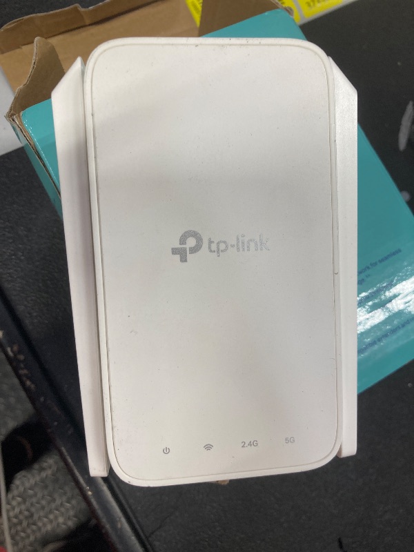 Photo 1 of TP-Link AC1200 WiFi Extender, 2025 Wirecutter Best WiFi Extender, 1.2Gbps Home Signal Booster, Dual Band 5GHz/2.4GHz, Up to 1600 Sq.ft and 32 Devices, EasyMesh Compatible, One Ethernet Port (RE315)