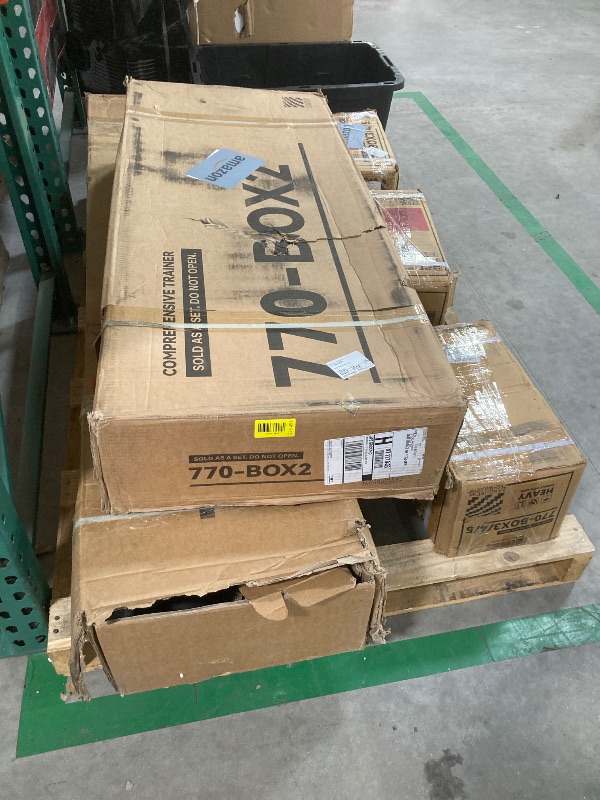 Photo 1 of 1 OF 5 BOXES ONLY



Fagus H Multifunction Home Gym System Workout Station,Smith Machine with 100LB Weight Stack, Leg Press, LAT Station for Full Body Training (Home Gym Station)