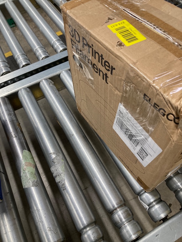 Photo 1 of ***(DAMAGED, SELLING AS IS )***
ELEGOO PLA Filament 1.75mm Black 3KG, 3D Printer Filament Dimensional Accuracy +/- 0.02mm, 3KG Large Spool(6.6lbs) Fits for Most FDM 3D Printers