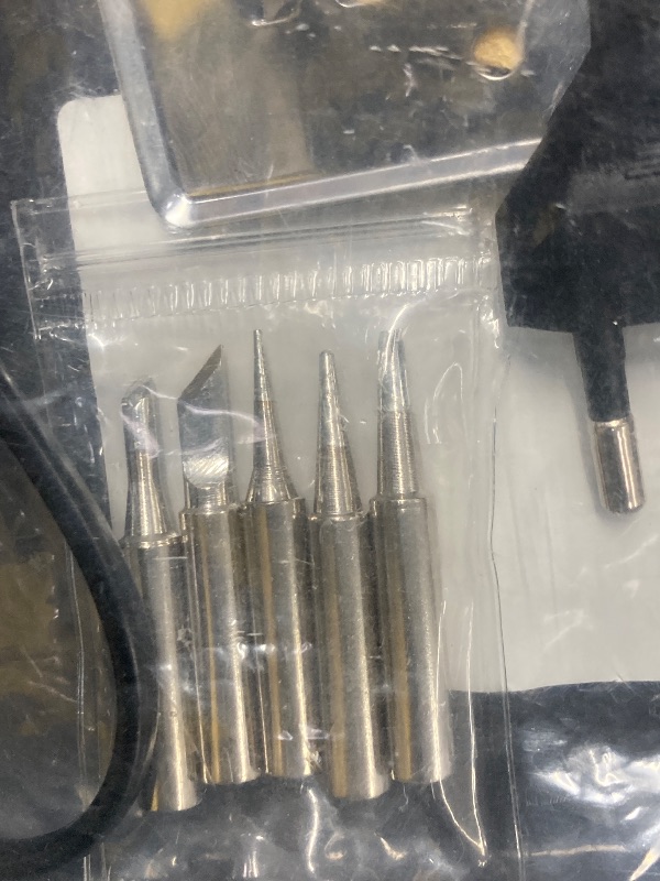 Photo 1 of ***(PARTS ONLY SELLING AS IS )*** Aucanla High Power Soldering Iron Kit, 60W 220V Adjustable Temperature Welding Tool, including 5PCS Replacement Tips, Temperature Adjust Soldering Iron, Tin Wire Tube, Soldering Iron Stand