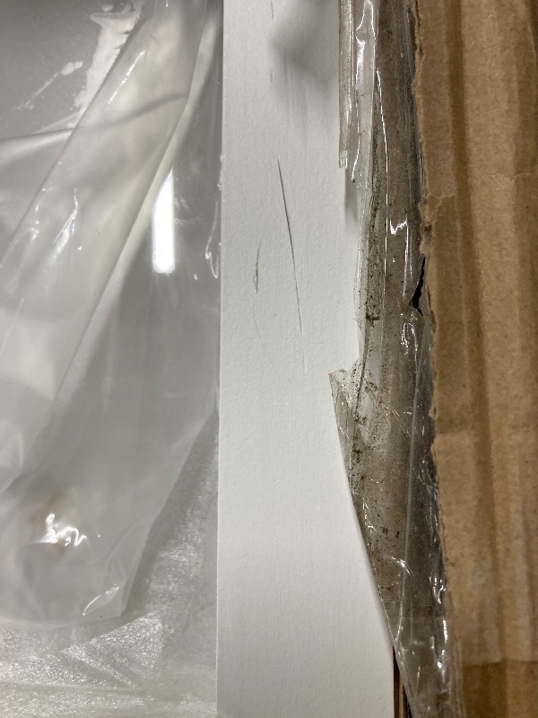 Photo 1 of Red Lantern 6 ft. Tall Clear Plastic Partition White 5 Panel  
***(SOME SCUFFS/SCRATCHES)*** BOX RIPPED/TORN)***