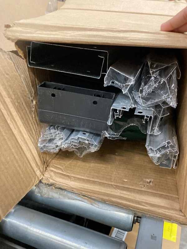 Photo 1 of ****incomplet only 2 box***DWVO 8x10FT Polycarbonate Greenhouse for Outdoors, Large Heavy Duty Aluminum Greenhouses with Sliding Doors and Vent Window, Walk-in Greenhouse Large Sun House for Garden Backyard, Sliver