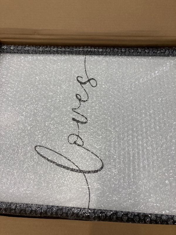 Photo 1 of ***Parts only***
Framed Farmhouse All of Me Loves All of You Sign 11x14” Above Bed Wall Decor for Bedroom Decor Wall Art Wood Signs (Black, 16"x24")