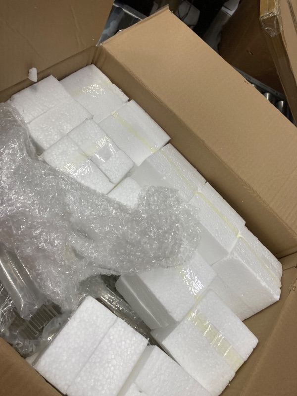 Photo 1 of ***Parts only***
Yerliker20, '' Tall Acrylic Flower Vase Wedding Centerpieces Flowers Stand with Hanging Glass Tealight Globe Candle Holders, Crystal Garland Strands and Self Adhesive Hook (Cuboid,Clear)