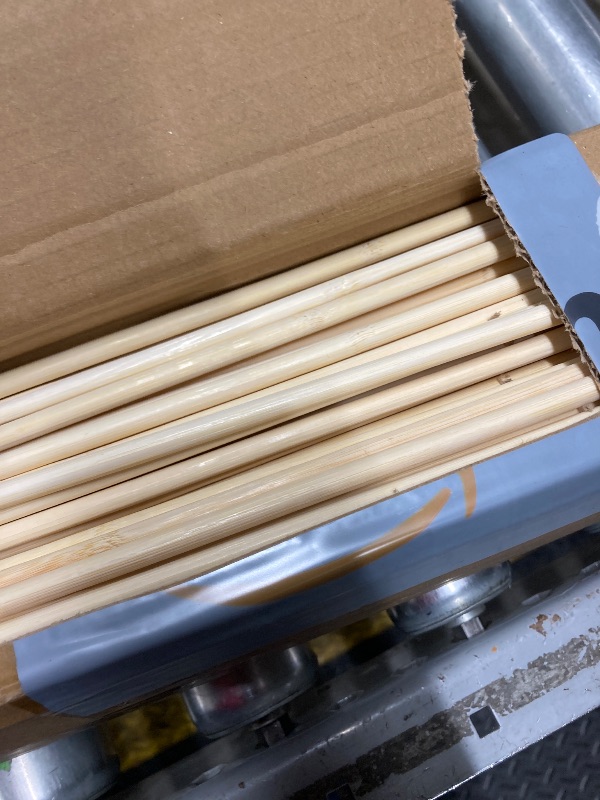 Photo 1 of PCS 2.5FT Bamboo Plant Stakes 6.3mm Thick – 30-Inch Bamboo Sticks for Plants, Tomatoes, Beans, Climbing Plants – Smores Sticks & Marshmallow Sticks for Fire Pit and Campfire – VESYMAN