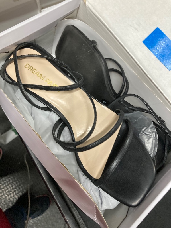 Photo 1 of ***very used****
DREAM PAIRS Womens Block Heels 2 inch Strappy Square Toe Dressy Chunky Low Heeled Sandals for Party Wedding Evening,Size 8,Black-Pu,DWUMHS2512