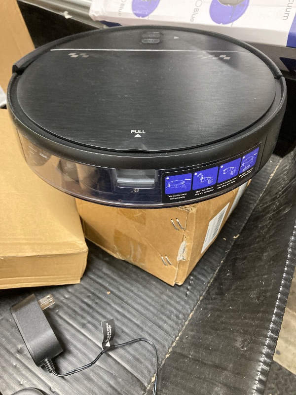 Photo 1 of ***Parts only***
SHELIKI Robot Vacuum and Mop, 2-in-1 Robotic Vacuums Cleaner with Smart Max Strong Suction, WiFi/App/Alexa Voice Control, Obstacle Avoidance, for Pet Hair, Carpets and More