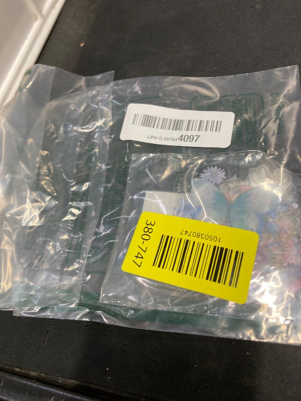 Photo 1 of Butterfly Stickers, PET Waterproof Transparent Colorful Resin Decals Self-Adhesive Scrapbooking Stickers Supplies Journal Stuffers for Adult Card Making Letters DIY (Butterfly)