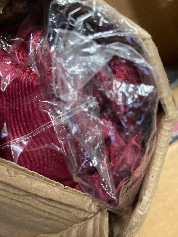 Photo 1 of 100 PCS Satin Chair Sashes Decorative Bow Satin Chair Sashes Ties Seat Ribbon Bows Chairs Cover Band for Wedding Party Event Ceremony Reception Holiday Banquet Home Kitchen Decor(7 x108 inch,Burgundy)