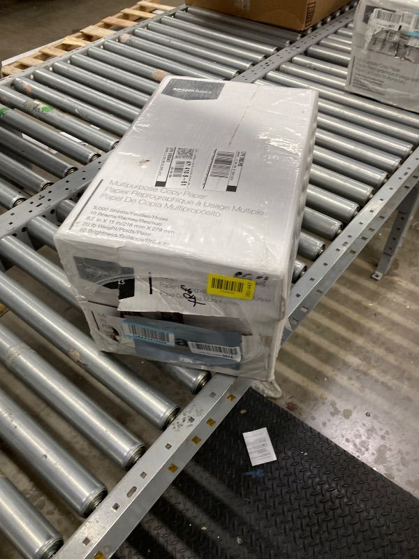 Photo 1 of ** FACTORY SEAL** 

Amazon Basics 30% Recycled Multipurpose Copy Printer Paper, 8.5 x 11 Inches, 20 lb, 10 Ream, (5,000 Sheets), 92 Bright, White