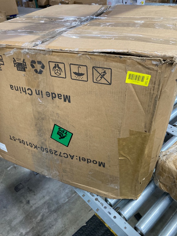 Photo 1 of ** NO PILLOW **
KINWELL 34" Wide Boucle Swivel Barrel Chair, No Assembly Round Upholstered Armchair Accent Chair Single Sofa Chair , Brown