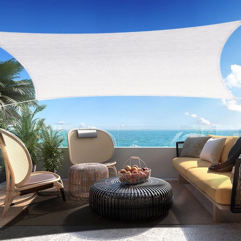 Photo 1 of **NO HOOKS***16' x 20' White Rectangle Sun Shade Sail Canopy Durable Fabric UV Block Awning, We Make Custom Sizes
Brand: SHADESPEARE