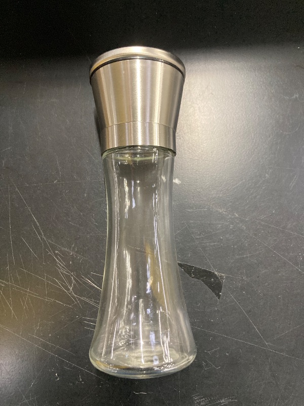 Photo 1 of ***MISSING ONE - SELLING AS IS *** bonris Salt and Pepper Grinder ONE Stainless Steel Manual Spice Salt & Pepper Grinder Set With Adjustable 5 Grade Coarseness Ceramic Rotor Mill Grinders Shakers Gift Set with Silicone Funnel