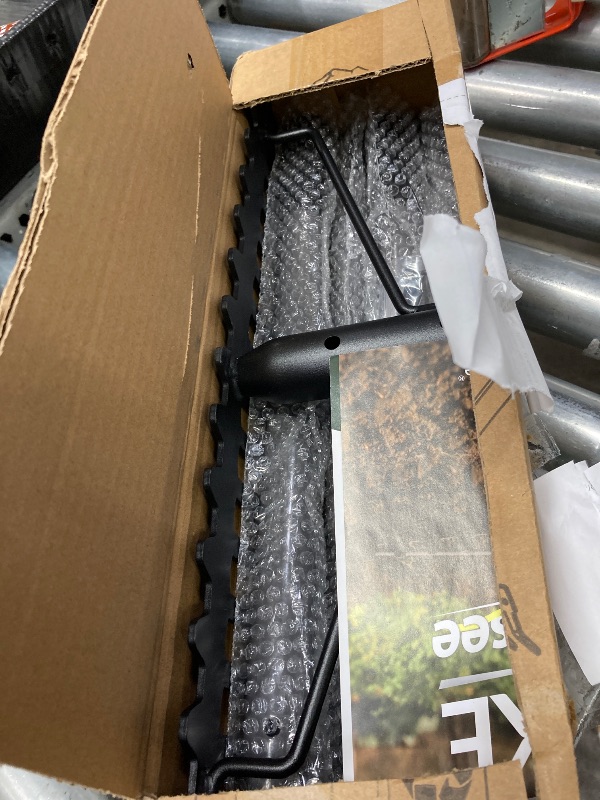 Photo 1 of **It is used, it is not known if it is missing parts, therefore it is not known if it works at 100%.**** 5.4FT Bow Rake Heavy Duty Garden Rake with Stainless Steel Handle, 17 Steel Tines Garden Tool for Loosening Soil Gathering Leaf Leveling Lawn Farming