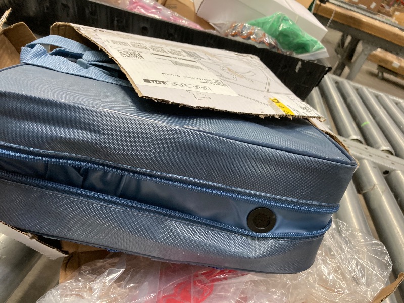 Photo 1 of ****It is used, it is missing a part and it is not known if it works 100% because it did not come with the connector**** Easy Go Booster Seat - Travel Booster Seat for Babies and Toddlers - Holds Up to 35 Pounds - 9+ Months - Blue