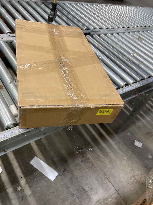 Photo 1 of **It is used, it is missing a part and it is not known if it works 100% because it did not come with the connector***Amazon Basics 4-Shelf Adjustable Heavy Duty Steel Wire Rack Storage Shelving Organizer for Kitchen, Garage, 36" L x 14" W x 54" H, Black