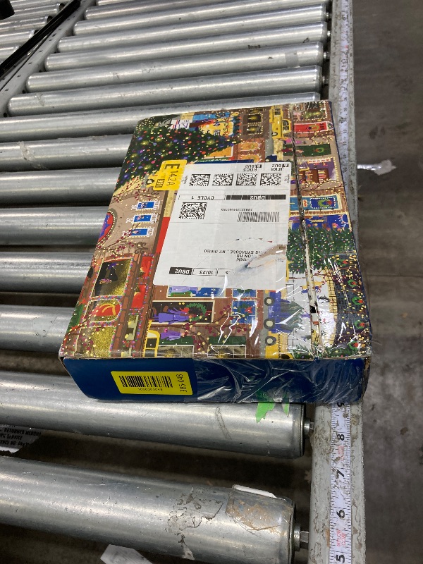 Photo 1 of **used***Galison Winter Lights Christmas Countdown – 12 Days of Puzzles Featuring Images of Winter City Fun