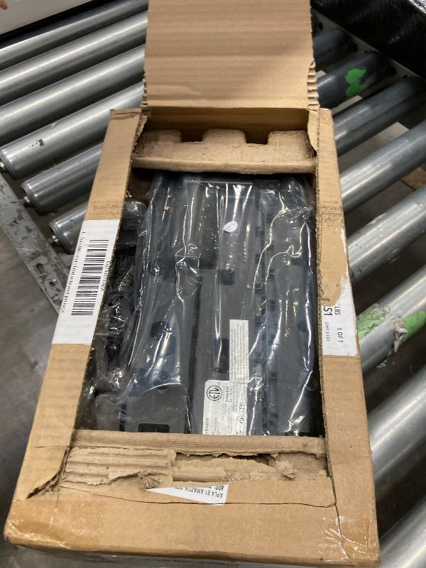 Photo 1 of **It is used, it is missing a part and it is not known if it works 100% because it did not come with the connector****Amazon Basics 8-Sheet Strip Cut Paper, CD, and Credit Card Shredder with Auto-Off Compact, Portable Design, No Basket, Extendable Arm, Bl