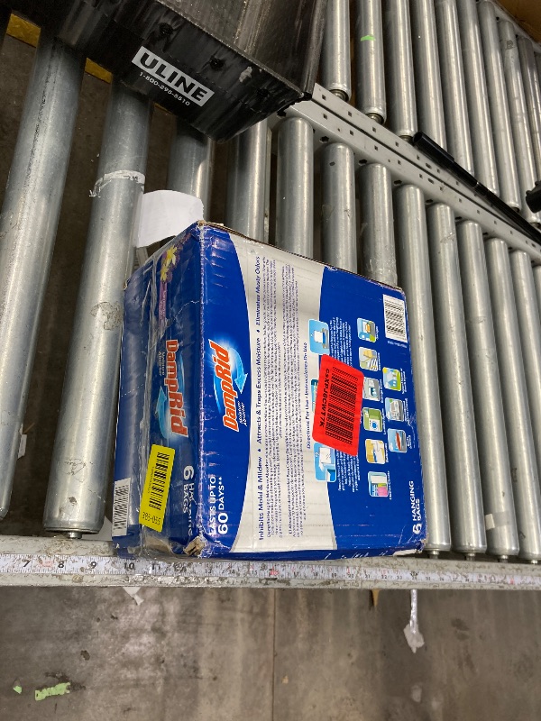 Photo 1 of ***used***DampRid Lavender Vanilla Hanging Moisture Absorber, 15.4 oz., 6 Pack - Eliminates Musty Odors for Fresher, Cleaner Air, Ideal Moisture Absorbers for Closet, 10% More Moisture Absorbing Power*