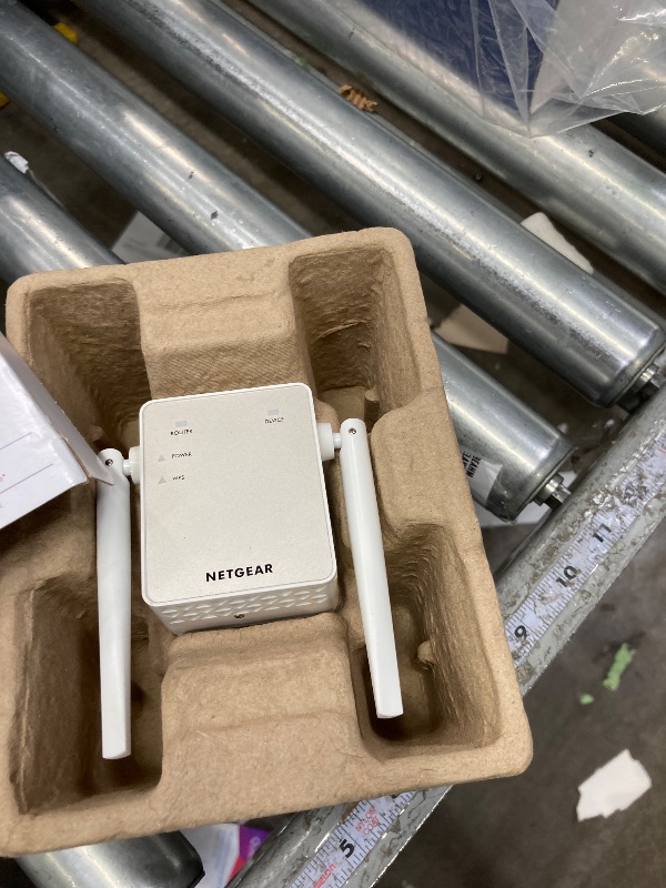Photo 1 of ***It is used, it is missing a part and it is not known if it works 100% because it did not come with the connector****NETGEAR WiFi Range Extender (EX6120) - Add up to 1,500 sq. ft., 25 Devices - AC1200 Dual Band Wireless Signal Booster & Repeater (Up to